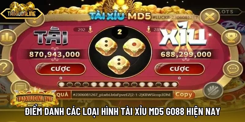 Điểm danh các loại hình tài xỉu md5 go88 hiện nay