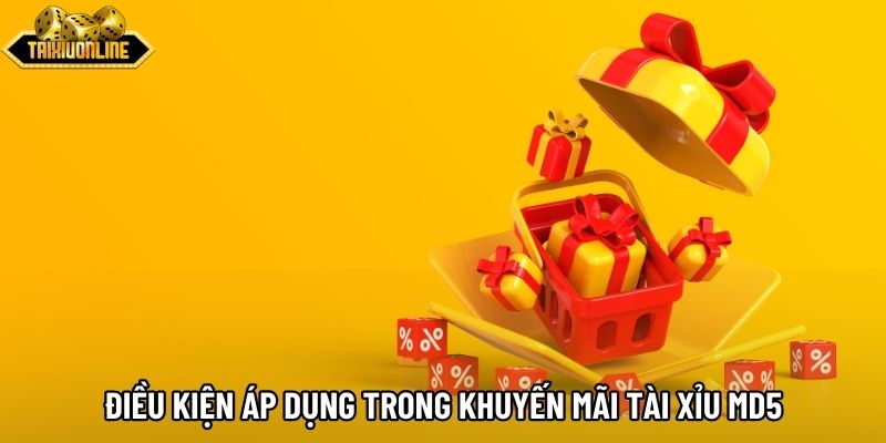 Điều kiện áp dụng trong khuyến mãi tài xỉu md5