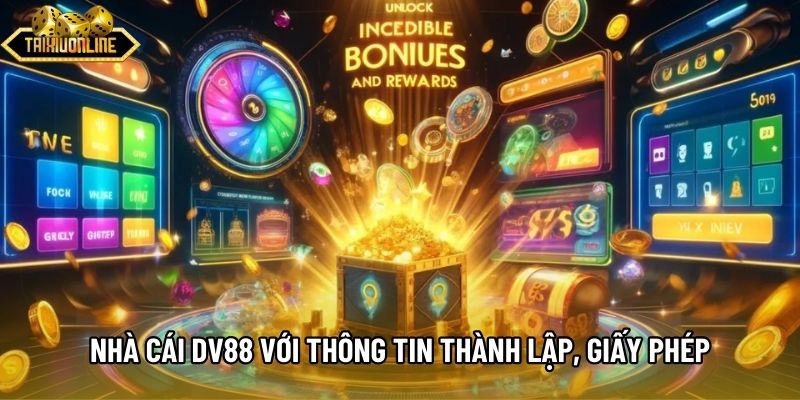 Nhà cái DV88 với thông tin thành lập, giấy phép